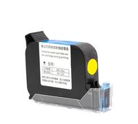 XGdEKA Ink Cartridge 12.7mm 2588 JS12 42ML Black Red Blue Green Quick Drying Print Height Universal Compatible With Handheld Inkjet Printer(12.7mm-Yellow)