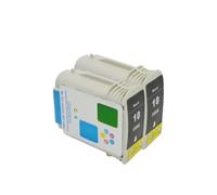 XGdEKA Ink Cartridge Compatible With 10 11 Designjet 110 100plus C4844A Inkjet 2800dt 2800dtn(2BK)