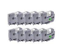 XGdEKA Label Tape 12mm X 8m TZE-231 1 To 10 Pack Compatible With PT-D210 PT-H110 PTD600 PTD400AD(10 Pcs)