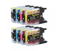 XGdEKA LC1220 LC1240 Ink Cartridge Compatible With MFC-J430W J5910DW J625DW J6510DW J6710DW J825DW DCP-J725DW DCP-J925DW Printers(2Set)