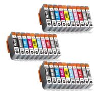 XGdEKA PFI300 Compatible Color Inkjet Ink Cartridge 1x Compatible With Printer Models For Part Number PFI-300(3 SET)