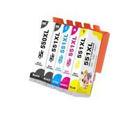 XGdEKA Plavetink 5 Color PGI 550 CLI 551 Printer Ink Cartridge Compatible With Printer Models IP7250 MG5450 MG6450 MG5650 MG6650 For Part Number PGI 550 CLI 551(PGI 550 1 SET)