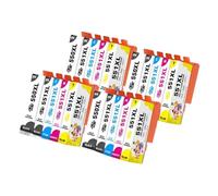 XGdEKA Plavetink 5 Color PGI 550 CLI 551 Printer Ink Cartridge Compatible With Printer Models IP7250 MG5450 MG6450 MG5650 MG6650 For Part Number PGI 550 CLI 551(PGI 550 4 SET)