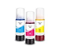 XGdEKA Refill Dye Ink T103 103 104 Compatible With Eco Tank Printers L1110 L3100 L3110 L3111 L3116 L3150 L3151 L3156 L3160 5190 Desktop Printer Models(3pcs)