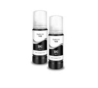 XGdEKA Refill Dye Ink T103 103 104 Compatible With Eco Tank Printers L1110 L3100 L3110 L3111 L3116 L3150 L3151 L3156 L3160 5190 Desktop Printer Models(2black)