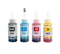XGdEKA Refill Dye Ink T664 664 For Compatible Printers With Eco Tank L210 L220 L360 L380 L355 L365 L310 L130 L110 L350 L1300 L1455 Models Refillable Ink Bottle