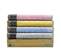 XGdEKA TN220 Color Toner Cartridge CMYK Powder Compatible For C224 C284 C364 7822 7828 C224e C284e C364e Models(TN220-1Set 4PCS)