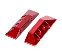 Xgdsnly 2Pcs Rock Climbing Pedals Side Replacement Parts RC Vehicle Aluminum Suitable for 1.32 Crawler Model Making Practical Collection, Red