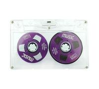 Xgdsnly Blank Recording Tape, Blank Cassette, Audio Cassette, Voice Cassette Made of PP for Music, Meetings, Voice Recordings for Office, Home, Travel, Violet