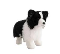 Xgdsnly Border Collie doll Authentic-Looking Stuffed Dog Huggable Toy for Nursery, 29cm, Standing Border Collie
