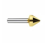 Xgdsnly Chamfering Cutter Countersink Bit Deburring Tool Boring Tool Milling Accessory Engineered For Pass Hole Finishing And Efficient Production Suitable, 10.4mm-60deg, Titanium 3-Blade