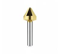 Xgdsnly Chamfering Cutter Countersink Bit Deburring Tool Boring Tool Milling Accessory Engineered For Pass Hole Finishing And Efficient Production Suitable, 14mm-60deg, Titanium 3-Blade