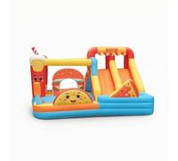 Xgdsnly Children Inflatable Inflatable Castle Zone With Trampoline Style Area Arched Tunnel And Net Sides Oxford Cloth Build Suitable for Park Outings Neighborhood Gatherings
