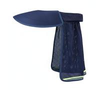 Xgdsnly Construction Sun Visor Hard Hat Shade Helmet Brim Cover Neck Drape With Reflective Trim for Cooling Mesh and Heat Management suitable for heavy grounds outdoor duty, Navy Blue, Extended