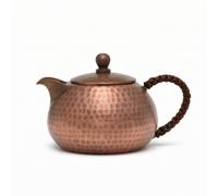 Xgdsnly Copper Teapot Thickened Pot Compact Vessel for Collectors, Array, Copper Handle Aged Color, Copper Handle Aged
