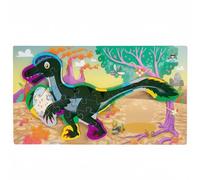 Xgdsnly Dinosaur Puzzle Wooden Game Set With Patterns Educational Toy For Fine Motor Skills And Spatial Awareness Preschool Learning Tool Suitable for Kids Classroom Home Play, Oviraptor Digital