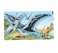 Xgdsnly Dinosaur Puzzle Wooden Game Set With Patterns Educational Toy For Fine Motor Skills And Spatial Awareness Preschool Learning Tool Suitable for Kids Classroom Home Play, Pterosaur Digital