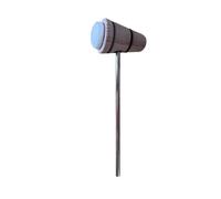 Xgdsnly Drum Pedal Beater Medium Stiff Bass Drum Beater for Live Performances, Long Conical Wood Beater Head with White Curved Cotton Head