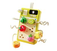Xgdsnly Educational Busy Board Interactive Plug Interactive Toy Screen Busy Board with for Preschoolers, Kids, Playroom, Carpet Play, Fruit Normal Battery
