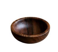 Xgdsnly Fruit Bowl Smooth Salad Bowl Wooden for Dining Table, Walnut, 20 7