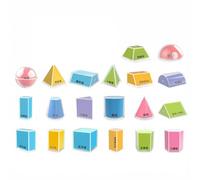 Xgdsnly Geometry Model Kit with Transparent Shapes Classroom Geometric Geometry Set Handskinesthetic Manipulative for Visual Learners, Mathematics Learning