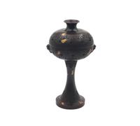 Xgdsnly Incense Holder Decorative Incense Holder with Lid Perforated Vessel for Meditation, Han Pattern Plum Ting Incense Burner
