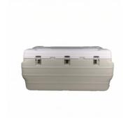 Xgdsnly Insulated Storage Container Box Ice, 170L White - Side Handles - Full PU Insulation 72h - Rubber Coated Handle - Includes Ice Pack