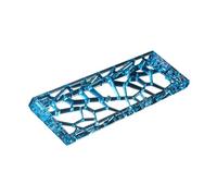 Xgdsnly Keyboard Case Housing Mechanical Shell DIY Replacement PC Material Translucent Modern for Workplace Entertainment, Blue