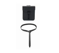 Xgdsnly Medieval Waist Belt Loop Fastener Medieval Waist Bag Visible Stitching Historical Gear, Black, Black