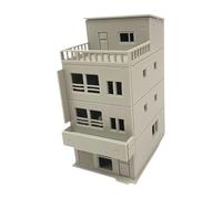 Xgdsnly Miniature House 1/64 Building Model Japanese House Diorama House Assembly Architectural Model for DIY Sand Table Railway Landscape Sze, 9.3cmx14.9cmx19.3cm