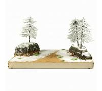 Xgdsnly Miniature Landscape Kit Multicolor Sand Table Materials Model Scenery for Hobbyists, Diorama Making, Early Spring Snow Scene Material Pack