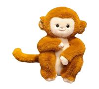 Xgdsnly Monkey Animal Stuffed Animal Decorative Cushion Ornament Sofas Fleece Suitable for Children's Room Office Gift, 31cm
