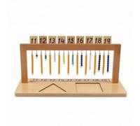 Xgdsnly Number Sense Board Number Board with Beads Child Teaching Aid for Preschoolers