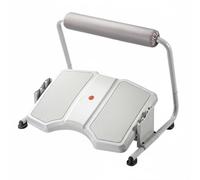 Xgdsnly Office Footstool Under Desk Leg Rest Adjustable Ergonomic Design with Cushioned Surface Steel Frame and Rubber Feet Suitable for Workplace Home Students, Light Gray