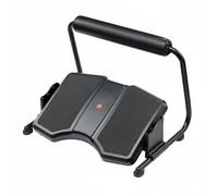 Xgdsnly Office Footstool Under Desk Leg Rest Adjustable Ergonomic Design with Cushioned Surface Steel Frame and Rubber Feet Suitable for Workplace Home Students, Black