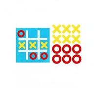 Xgdsnly Portable Game Board Handy Toe Set Noughts And Crosses Learning Game Felt Pieces Soft Build With Pouch suitable for kids growth family nights classroom, Blue