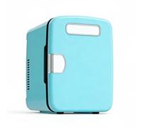 Xgdsnly Portable Mini Refrigerator Recessed Handle Compact Mini Fridge Side Ventilation Compact Refrigerator, Blue, TypeC