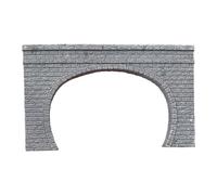 Xgdsnly Railroad Tunnel Model Accessory Structure Tunnel Entrance Train Miniature Decor Gypsum Suitable for Creating Railway Networks Exhibition D, Without Slopes