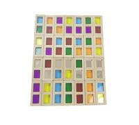Xgdsnly Rainbow Building Blocks for to Learn Colors: Rectangular Wooden Building Blocks