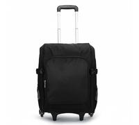 Xgdsnly Rolling Housekeeping Backpack Portable Rolling Cleaning Backpack Easy to Move Travel Equipment for Housekeepers, Black, Large