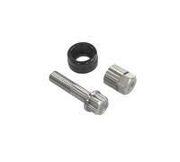 Xgdsnly Shock Absorber Screw with Locking Sleeve Stainless Steel Anti-Unauthorized Removal Screw Low-Profile Fastener for Motorcyclists, Black