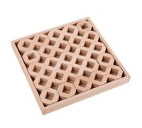 Xgdsnly Sorting and Stacking Toy Educational Stacking Toy with Geometric Blocks Child-Centered Wooden Shape Sorter for Preschoolers, Space Blocks