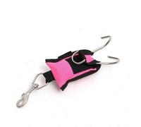 Xgdsnly Strap with Metal Hook Compact Accessory Secure Equipment Tether for Technical Divers, Wreck Diving, Fluorescent Pink
