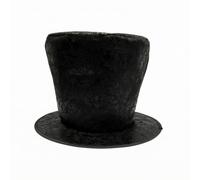 Xgdsnly Tall Top Hat Formal Top Hat with Wide Brim Comfortable Headwear for Actors, Black, Suede Fabric