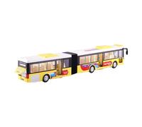 Xgdsnly Toy Bus Model Car with Functional Doors, Pull-back Motor, Light And Sound Function. Made of Alloy. for Children Aged 3 Collection, Yellow