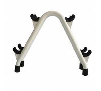 Xgdsnly Two Tier Dumbbell Rack Space-Saving Floor Dumbbell Rack Stand Easy to Assemble Weight Organizer Dumbbell Weight Stand Dumbbell Holder Portable Weight Rack for Home Gym
