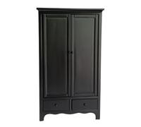 Xgdsnly Vintage Dollhouse Cabinet | Wooden, Dollhouse Wardrobe, Wood, for Room Display, Shelf Decor, Black, Solid Door