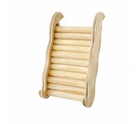 Xgdsnly Wood Pet Climbing Ladder for Small Animal Cage with Two Side Rails Rounded Steps for Hamster Guinea Pig Suitable for Habitat Enrichment Activity, XS, Wave Ladder