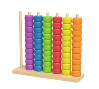 Xgdsnly Wooden Sensory Stacking Toy Educational Game Recognition Crafts Counting Blocks Motor Function Suitable for