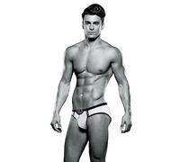 XGEN Envy Bad Man Brief - White - M/L (UK Size 32" - 36") - Stylish White Brief for a Confident Look